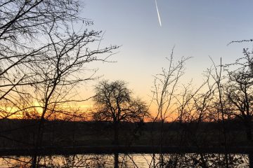Dawn over water